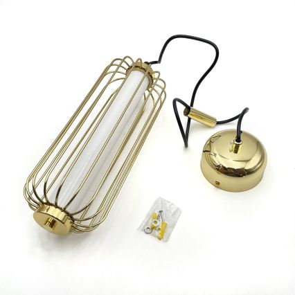 Suspension LED sur câble BONNIE LED/15W/230V 3000K dorée