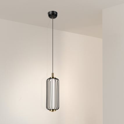 Suspension LED sur câble BONNIE LED/15W/230V 3000K noire