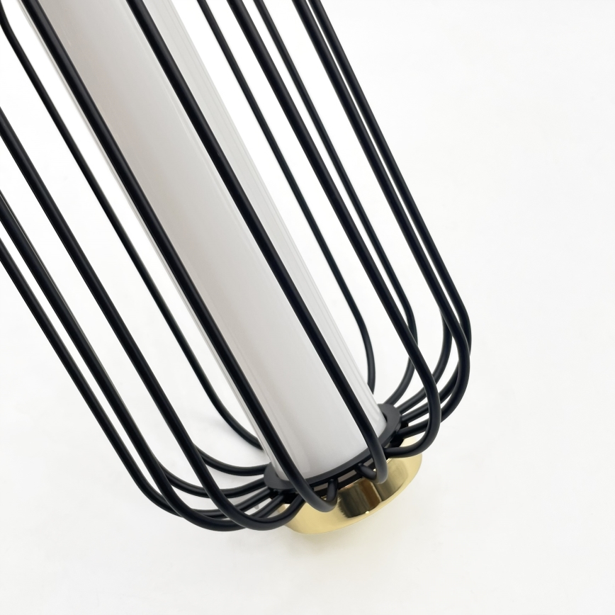 Suspension LED sur câble BONNIE LED/15W/230V 3000K noire
