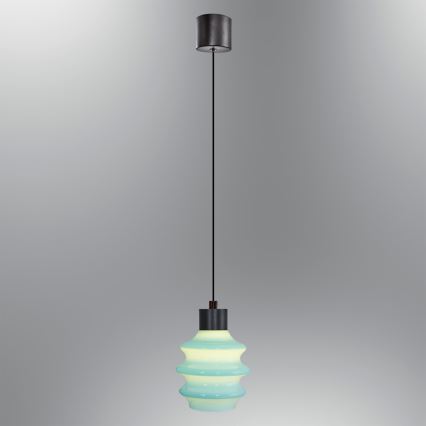 Suspension LED sur câble CACTUS LED/3W/230V 3000K noir/bleu