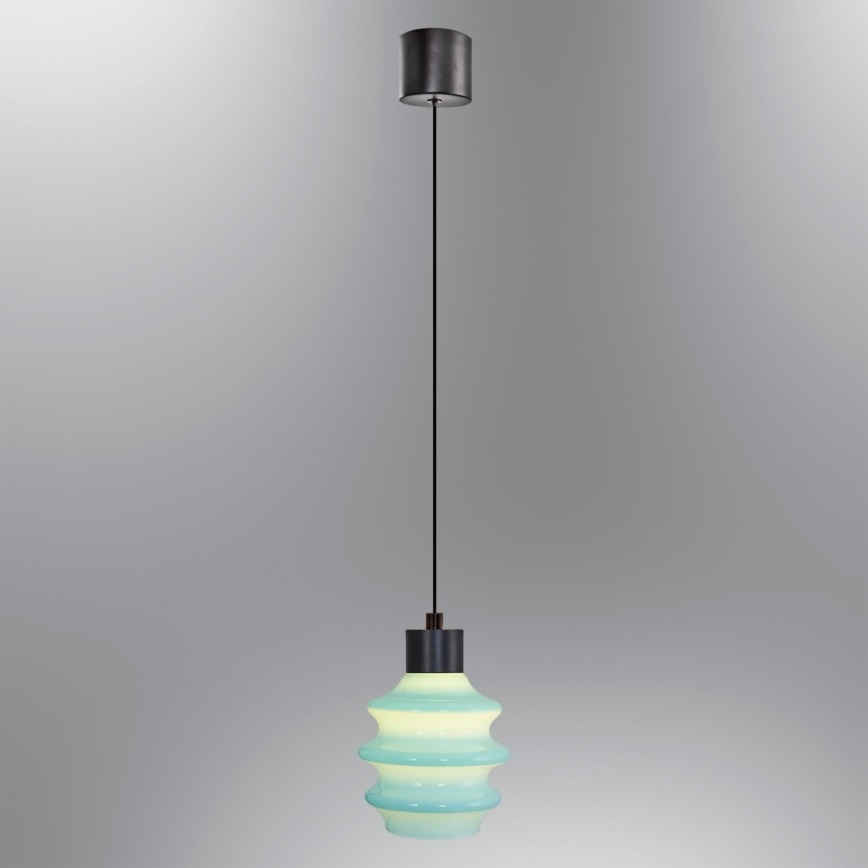 Suspension LED sur câble CACTUS LED/3W/230V 3000K noir/bleu