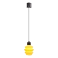 Suspension LED sur câble CACTUS LED/3W/230V 3000K noir/jaune