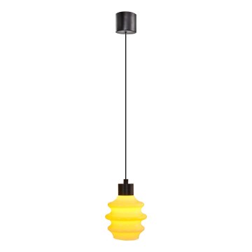 Suspension LED sur câble CACTUS LED/3W/230V 3000K noir/jaune