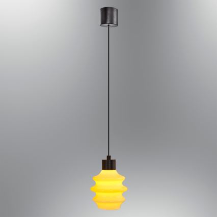 Suspension LED sur câble CACTUS LED/3W/230V 3000K noir/jaune