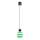 Suspension LED sur câble CACTUS LED/3W/230V 3000K noir/vert