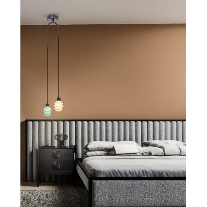 Suspension LED sur câble CACTUS LED/6W/230V 3000K vert/blanc