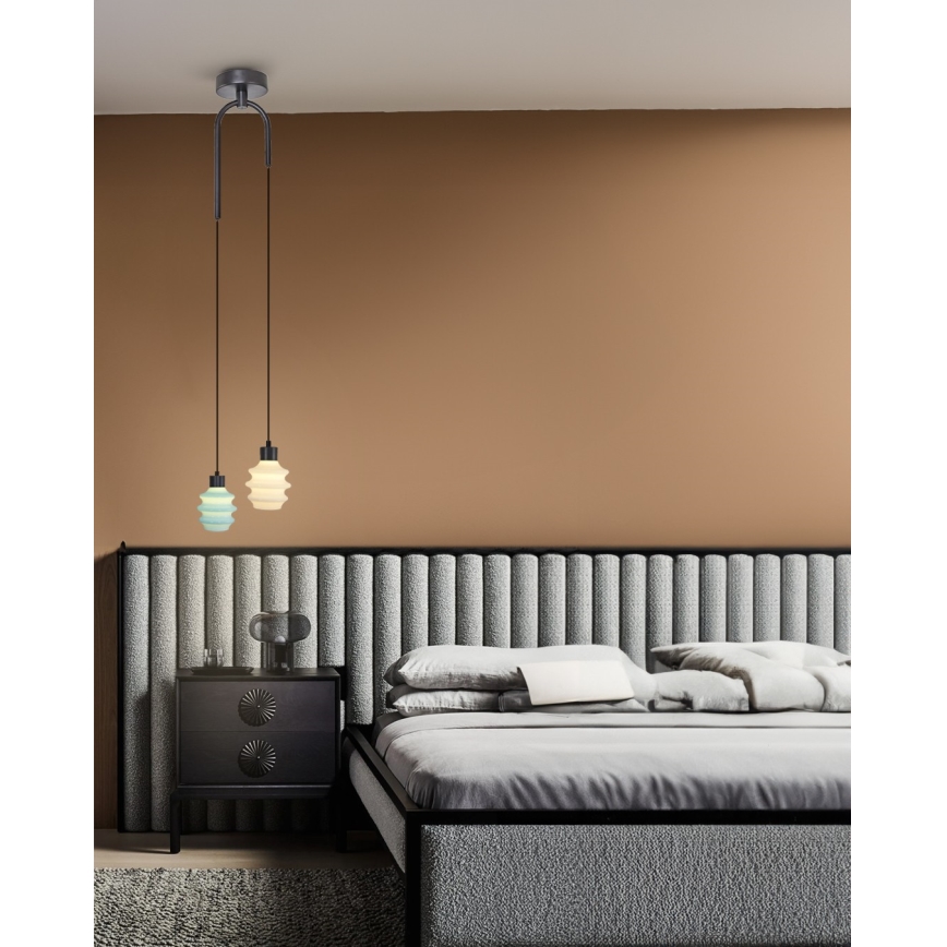 Suspension LED sur câble CACTUS LED/6W/230V 3000K vert/blanc