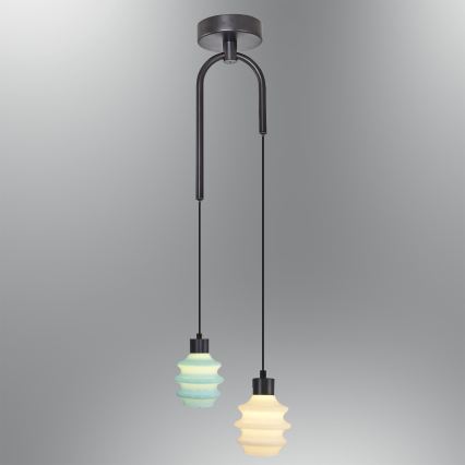 Suspension LED sur câble CACTUS LED/6W/230V 3000K vert/blanc