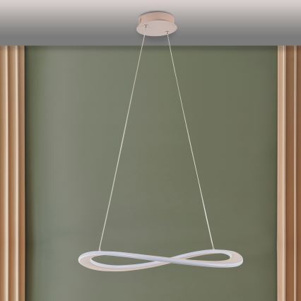 Suspension LED sur câble CASHMERE LED/40W/230V Ø 59,5 cm beige