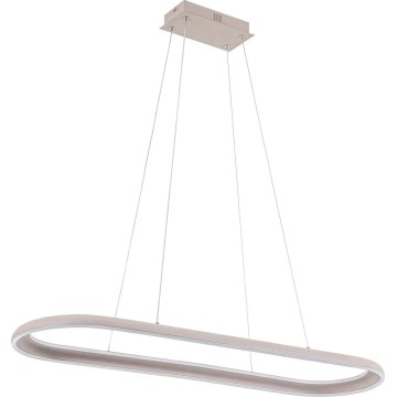 Suspension LED sur câble CASHMERE LED/80W/230V 30x100 cm beige