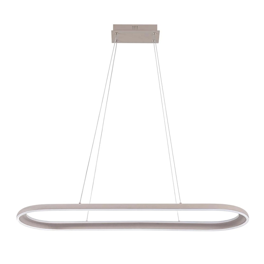 Suspension LED sur câble CASHMERE LED/80W/230V 30x100 cm beige