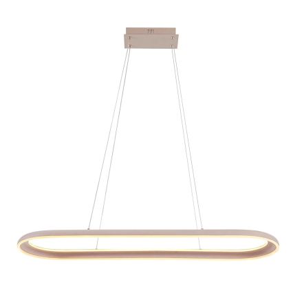 Suspension LED sur câble CASHMERE LED/80W/230V 30x100 cm beige