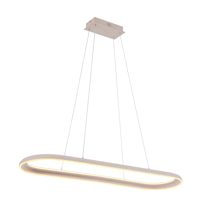 Suspension LED sur câble CASHMERE LED/80W/230V 30x100 cm beige