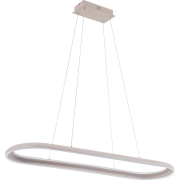 Suspension LED sur câble CASHMERE LED/80W/230V 30x100 cm blanche