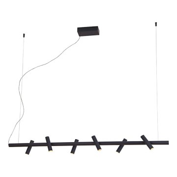 Suspension LED sur câble CLIO LED/29W/230V noire