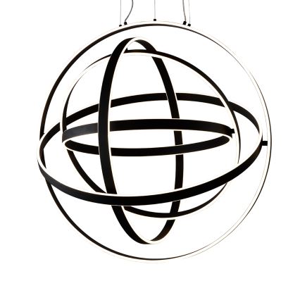 Suspension LED sur câble COPERNICUS LED/260W/230V noire