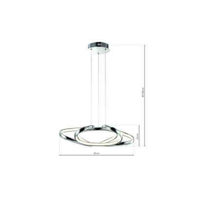 Suspension LED sur câble COPERNICUS LED/46W/230V