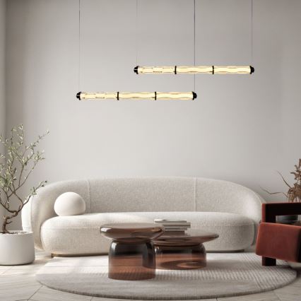 Suspension LED sur câble CORTE LED/25W/230V noire