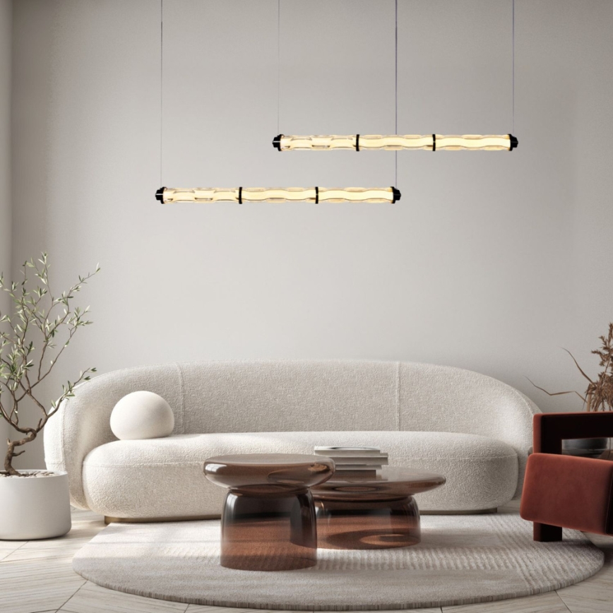 Suspension LED sur câble CORTE LED/25W/230V noire