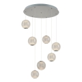 Suspension LED sur câble CREMONA 7xLED/5W/230V 3000K chrome mat