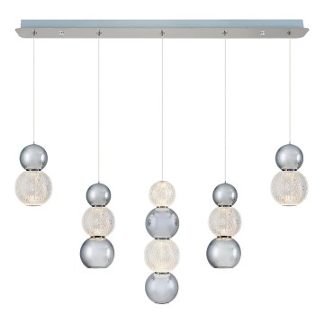 Suspension LED sur câble CREMONA LED/27W/230V 3000K chrome mat