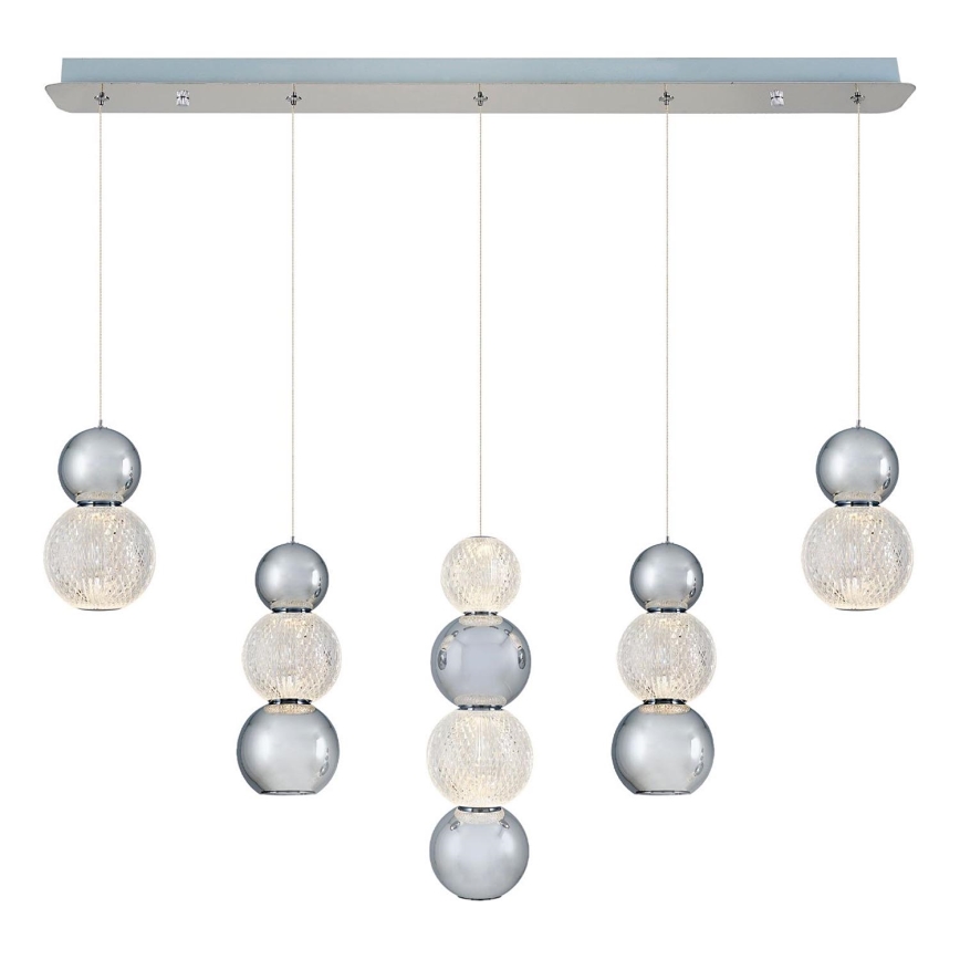 Suspension LED sur câble CREMONA LED/27W/230V 3000K chrome mat
