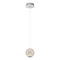 Suspension LED sur câble CREMONA LED/5W/230V 3000K chrome mat