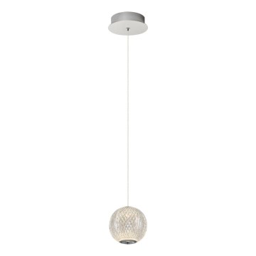 Suspension LED sur câble CREMONA LED/5W/230V 3000K chrome mat