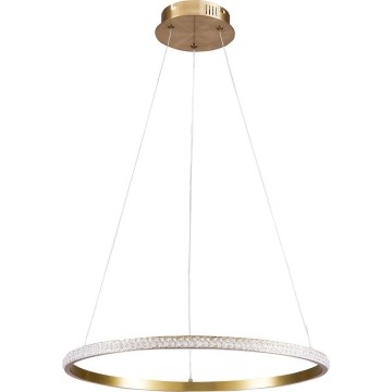 Suspension LED sur câble DIANA 25W/230V 4000K Ø 50 cm dorée
