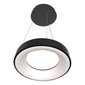 Suspension LED sur câble DRAX LED/32W/230V 4000K diam. 38 cm noire