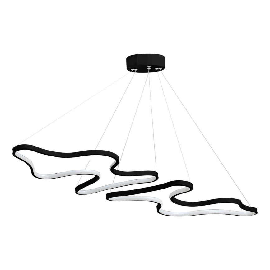 Suspension LED sur câble DUPLE ARTISAN LED/80W/230V 4000K noire