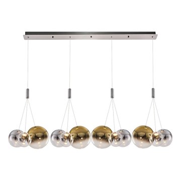 Suspension LED sur câble ENNA 12xG9/5W/230V 3000K fumé/doré