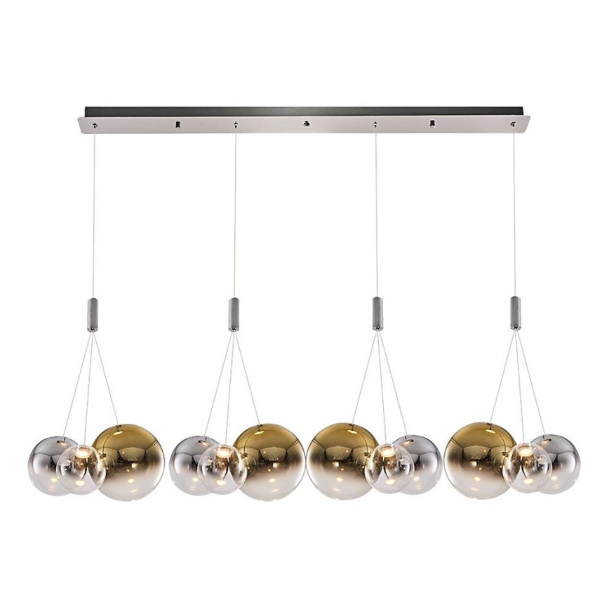 Suspension LED sur câble ENNA 12xG9/5W/230V 3000K fumé/doré
