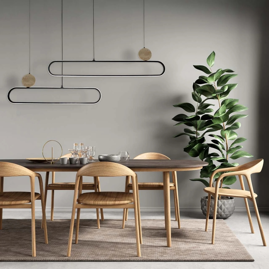 Suspension LED sur câble FLORENTYNA LED/48W/230V 4000K noir/beige