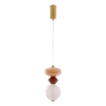 Suspension LED sur câble FLORES LED/10W/230V doré/orange/marron
