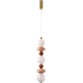 Suspension LED sur câble FLORES LED/20W/230V doré/orange/marron