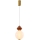 Suspension LED sur câble FLORES LED/7W/230V dorée/marron