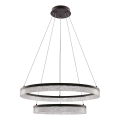 Suspension LED sur câble FROZI LED/38W/230V Ø 60 cm noir