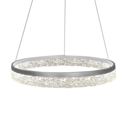Suspension LED sur câble GALA LED/25W/230V Ø 50 cm, argentée