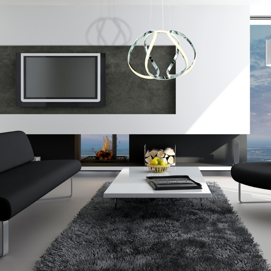 Suspension LED sur câble GLOBE LED/50W/230V