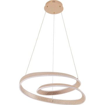 Suspension LED sur câble GLOW LED/75W/230V 4000K Ø 60 cm dorée
