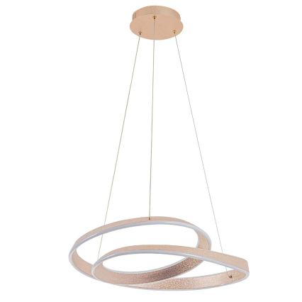 Suspension LED sur câble GLOW LED/75W/230V 4000K Ø 60 cm dorée