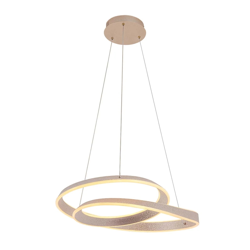 Suspension LED sur câble GLOW LED/75W/230V 4000K Ø 60 cm dorée