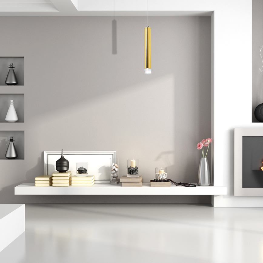 Suspension LED sur câble GOLDIE LED/5W/230V dorée