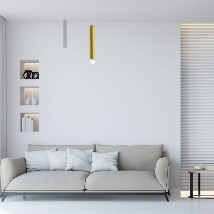 Suspension LED sur câble GOLDIE LED/5W/230V dorée