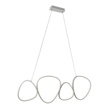 Suspension LED sur câble HELIX LED/50W/230V, argentée