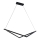 Suspension LED sur câble ISLA LED/32W/230V noire