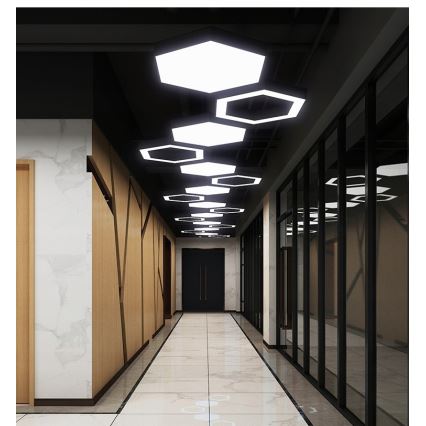 Suspension LED sur câble LED/20W/230V noir