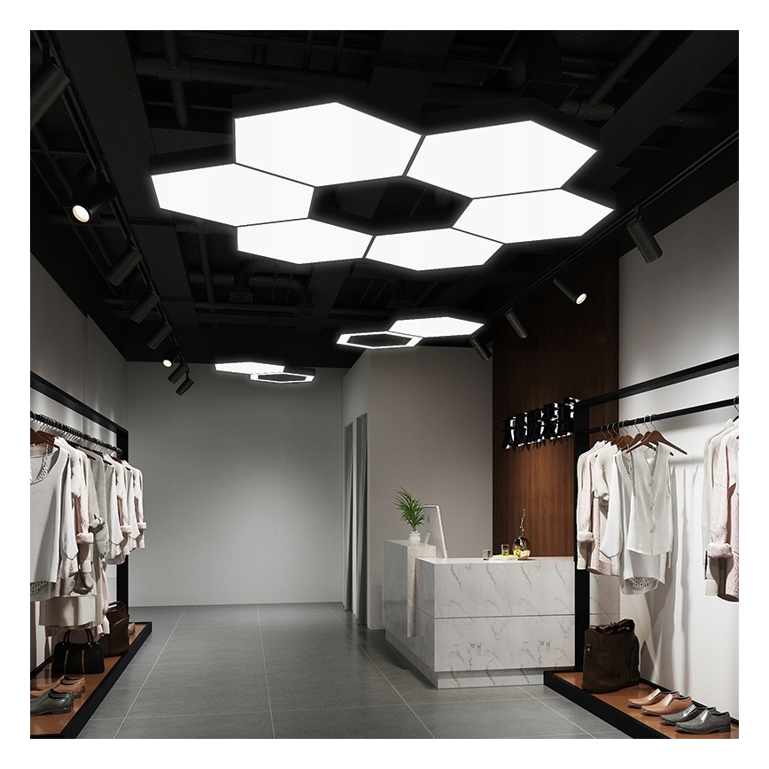 Suspension LED sur câble LED/20W/230V noir