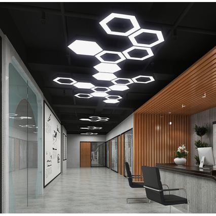 Suspension LED sur câble LED/20W/230V noir